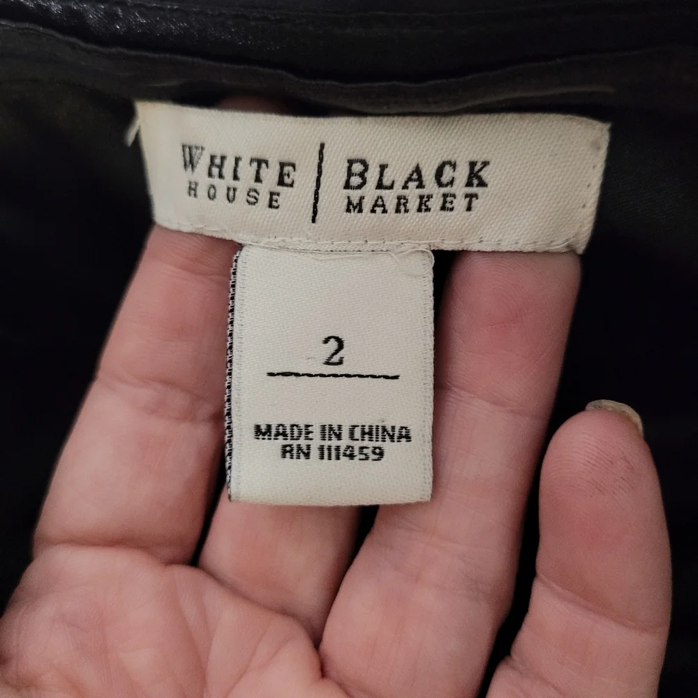 White House Black Market Strapless Silk‎ Dress Size 2